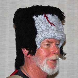 PATTERN:  Frankenstein Crochet hat