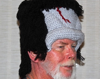 PATTERN:  Frankenstein Crochet hat