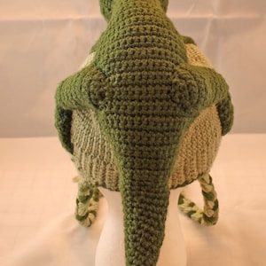 PATTERN: Tommy T-Rex Crochet Hat child size image 5