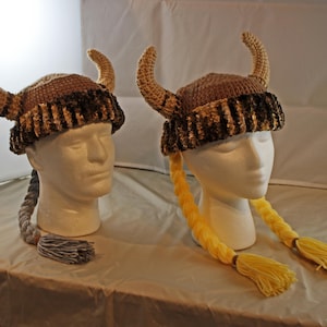 PADRÃO: Chapéu Viking, crochê - adulto