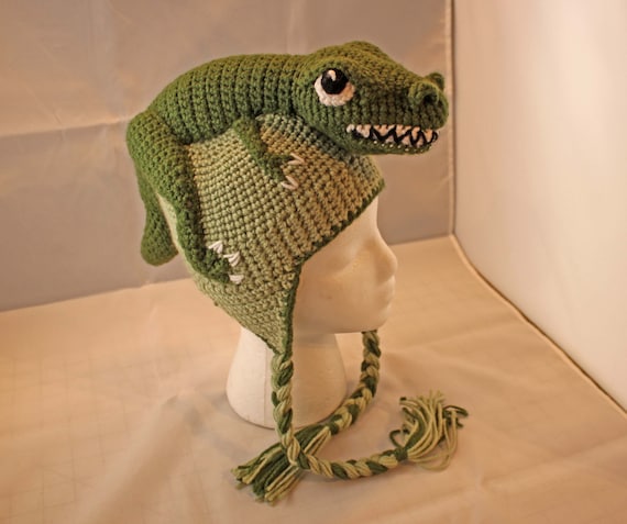t*r様 Studded Crochet Headgear XG cocona PATTERN: Tommy T-rex Crochet Hat - Child Size - Etsy