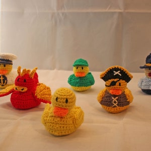 MOTIF : Cruising Ducks jouets au crochet - Troupeau 5