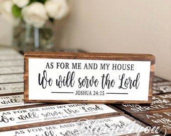 Bible Verse Sign | Custom Quote Sign | Personalized Wood Boho Rustic Sign | Master Bedroom Nursery Wedding Family Sign | Anniversary Gift