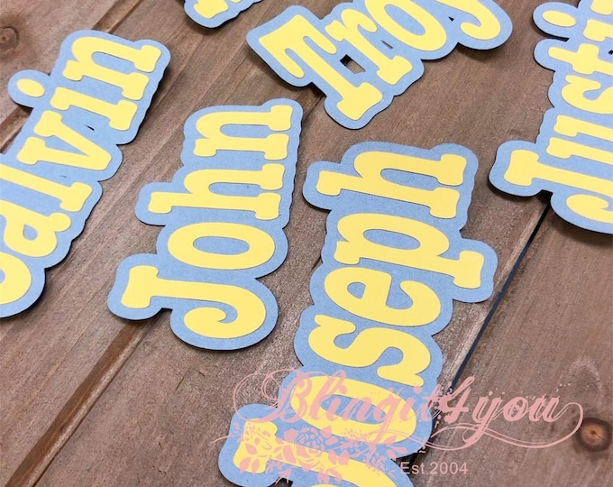 Paper name, custom make name, party supply, die cut name, personalized name, Custom Name Confetti