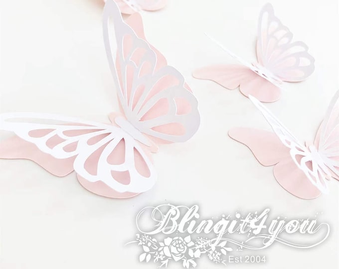 3D Butterflies | Butterfly Cutouts | Large Butterflies | Wall Butterflies | party prop | Paper Backdrop prop | Butterfly for Party Ballon