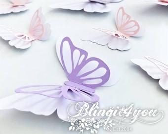 3D Butterflies | Butterfly Cutouts | Large Butterflies | Wall Butterflies | party prop | Paper Backdrop prop | Butterfly for Party Ballon