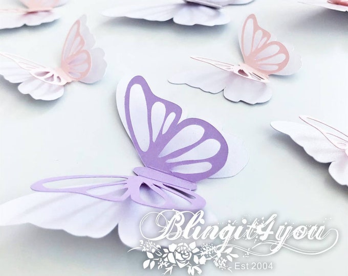 3D Butterflies | Butterfly Cutouts | Large Butterflies | Wall Butterflies | party prop | Paper Backdrop prop | Butterfly for Party Ballon
