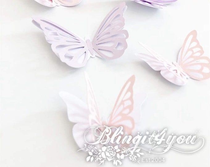 3D Butterflies | Butterfly Cutouts | Large Butterflies | Wall Butterflies | party prop | Paper Backdrop prop | Butterfly for Party Ballon