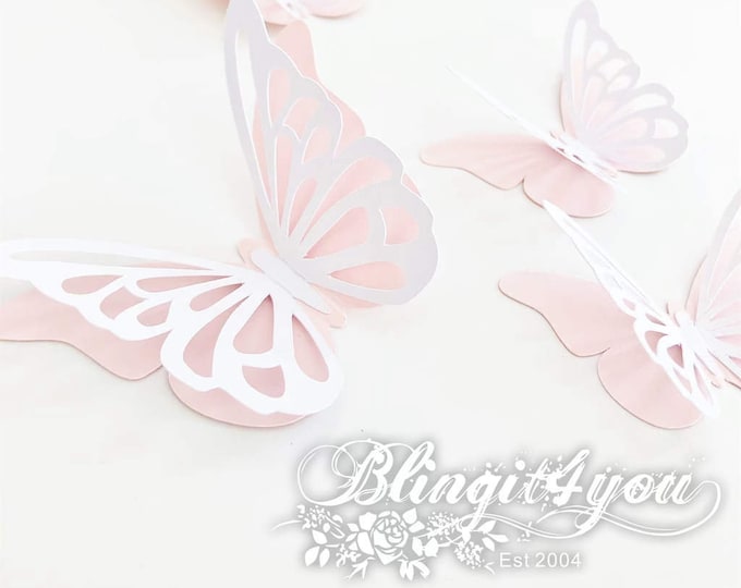 3D Butterflies | Butterfly Cutouts | Large Butterflies | Butterfly Baby Shower | Butterfly Nursery | Butterfly Wall decor | Butterfly Party