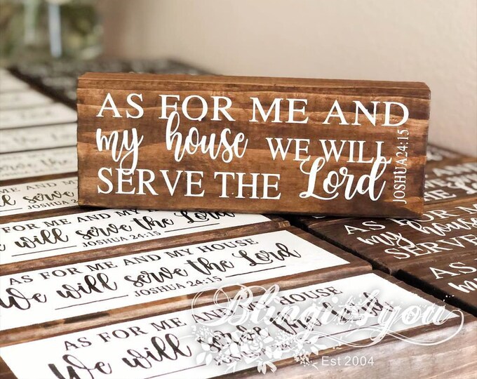 Bible Verse Sign | Custom Quote Sign | Personalized Wood Boho Rustic Sign | Master Bedroom Nursery Wedding Family Sign | Anniversary Gift