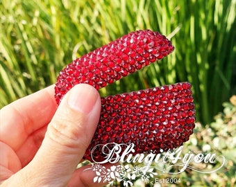 Apple AirPods Case made with Swarovski Crystal | AirPods Pro Sparkle Case | Best Personalize Gift for Her | Red Crystal AirPods Case