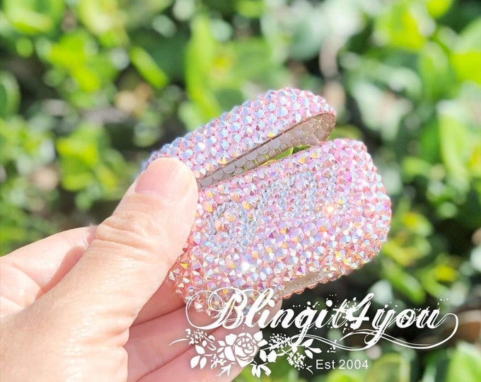 Swarovski Crystal Airpods Pro Case | Bling Apple Airpods Pro Case | Bedazzled Airpods Pro | Personalized Airpods Por case | Gift for Her
