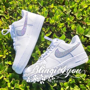 Swarovski Nike Cortez Schoenen Blinged met Zilveren Swarovski | Etsy  Nederland
