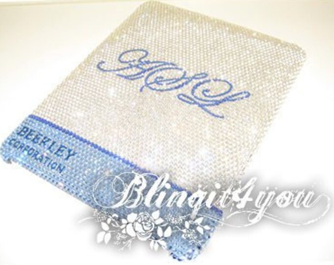 Personalized Rhinestone Name Shinny Bling Diamond Back Case Cover for iPad mini Air iPad Pro Handmade with 100% Swarovski Crystal Elements