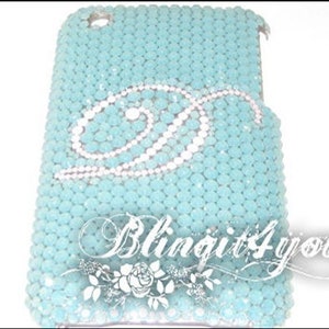 Capa para iPhone XS MAX da Apple com letras iniciais de cristal Swarovski Elements SS16, capa de telefone fofa feita à mão, presente para ela, presente para mãe e esposa
