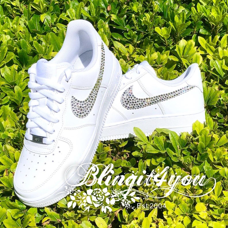 Bling Nike Air Force 1 Women Shoes Swarovski Crystal Nike AF1 | Etsy