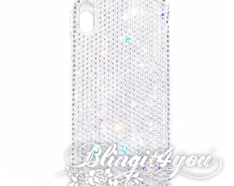 SS16 Luxury Custom make handmade Bling Apple iPhone 8 PLUS Back Case Cover w/ Crystal Clear Swarovski Elements Crystal Rhinestone Diamond