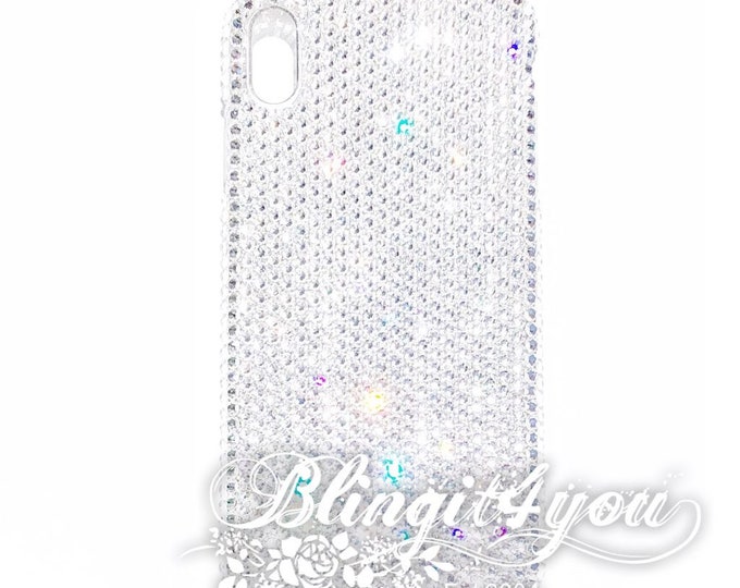 SS16 Luxury Custom make handmade Bling Apple iPhone 8 PLUS Back Case Cover w/ Crystal Clear Swarovski Elements Crystal Rhinestone Diamond