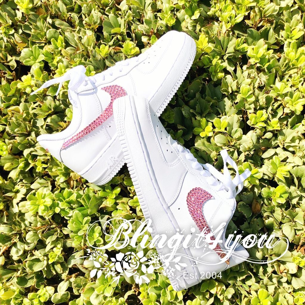 Pink Air Force 1 Shoes.