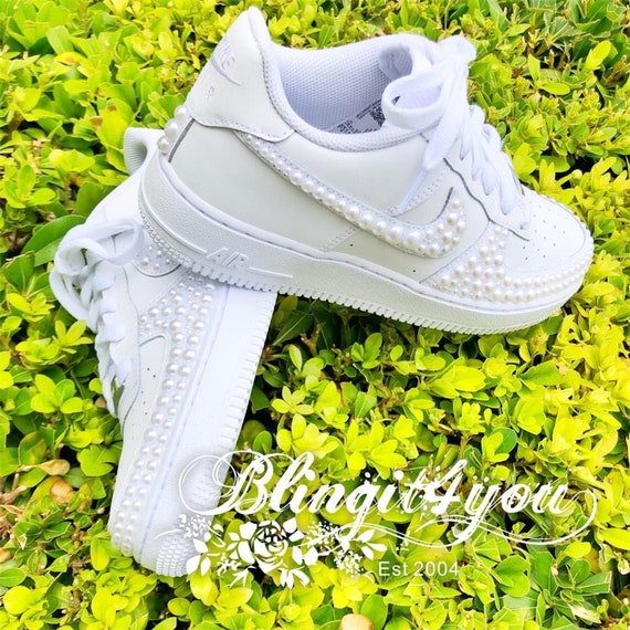 Pearl Women Nike Air Force 1 Low Shoes 