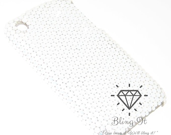 SS16 Luxury Custom make Bling Apple iPhone XS MAX Back Case Cover white Opal Swarovski Elements Crystal Diamond Gift for her Gift for Mom