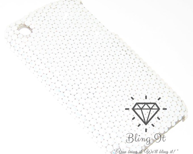 SS16 Luxury Custom make Bling Apple iPhone XS MAX Back Case Cover white Opal Swarovski Elements Crystal Diamond Gift for her Gift for Mom