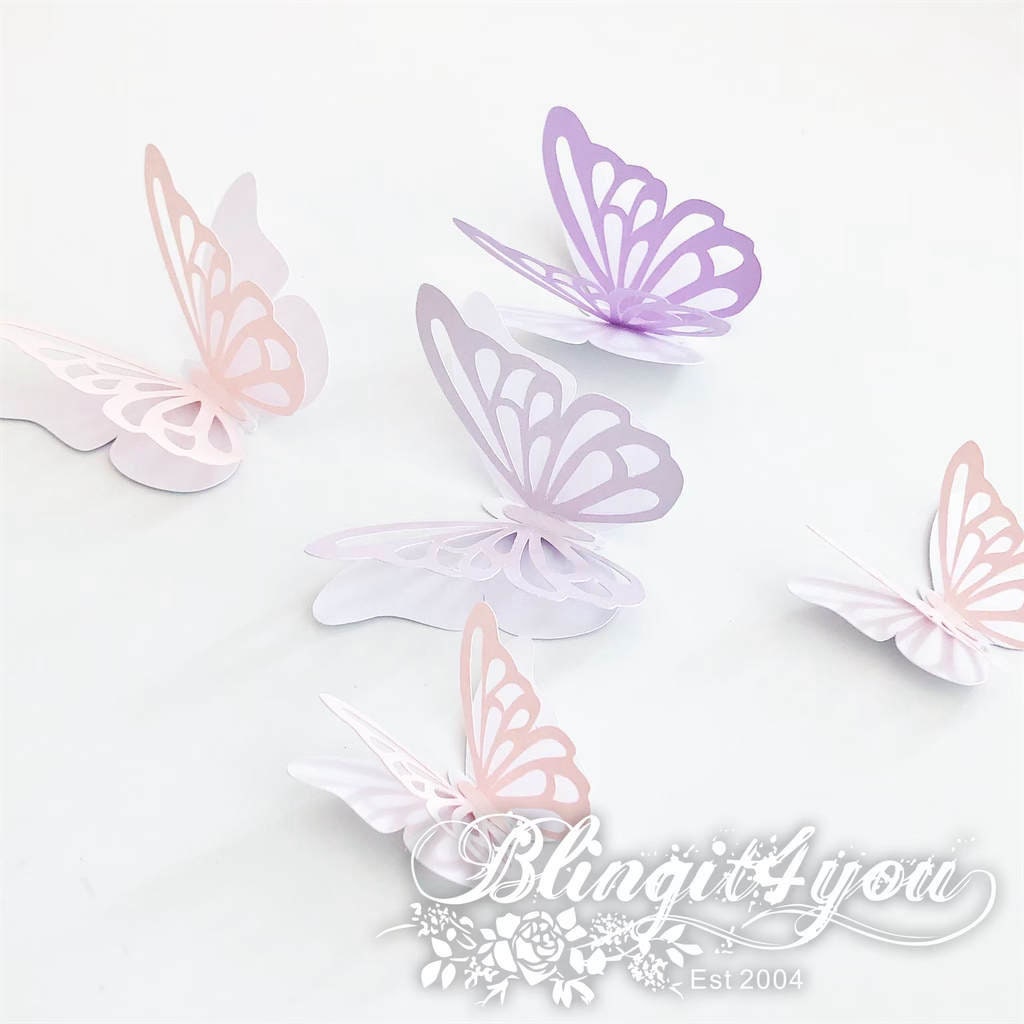 3D Butterflies, Butterfly Cutouts, Large Butterflies, Wall Butterflies, party prop, Paper Backdrop prop