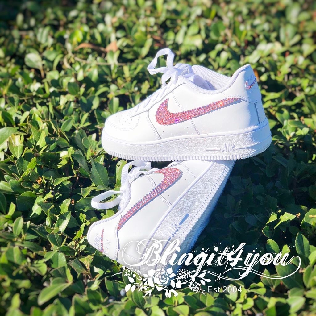 Valentines Day Gift FREE S/H Bling Nike Air Force 1 '07 | Etsy