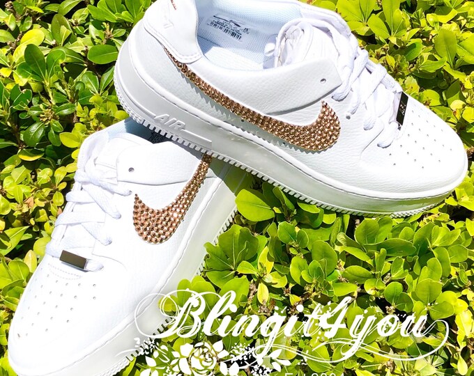 bedazzled nike air force ones