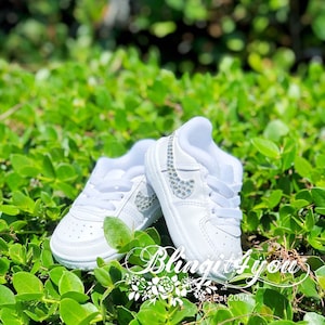 Custom make Baby Nike AF1 Shoes with Swarovski Crystal, Baby Shower Gift, Gift for Mom, Kid&#39;s Birthday Gift, Custom make Nike AF1