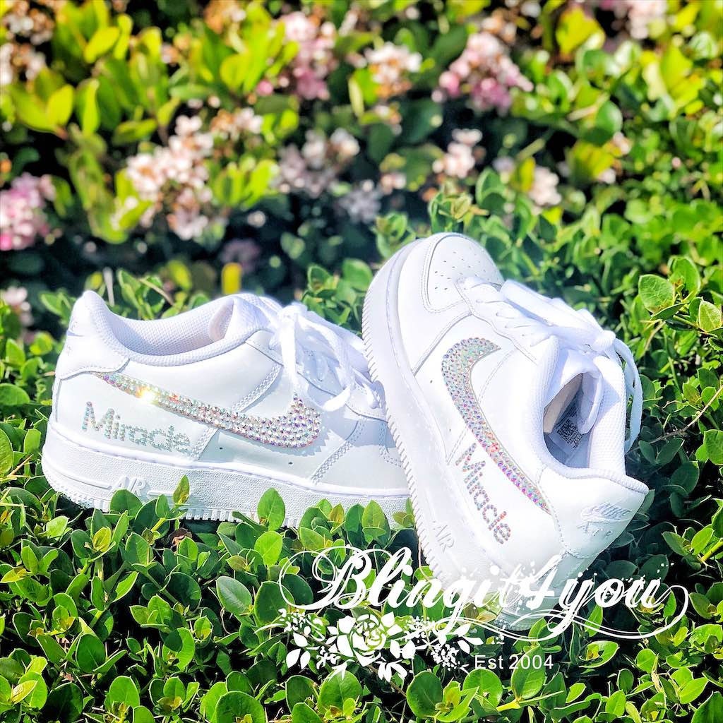 Nike Air Force 1 Low Custom Green Swoosh AF1 Unisex Shoes for Men Women