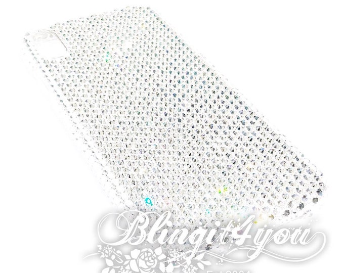 Handmade for iPhone 10 X XS ss16 Swarovski Crystal Clear Rhinestone Phone case Custom make Bling iPhone 10 Case Luxury BEST Gift for her