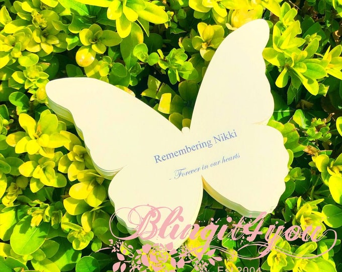 Die Cut Butterflies, Memorial Paper Butterflies, Loss of Mother Gift, Loss of Sister Gift, Loss of Daughter, Memorial Ceremony Decoration