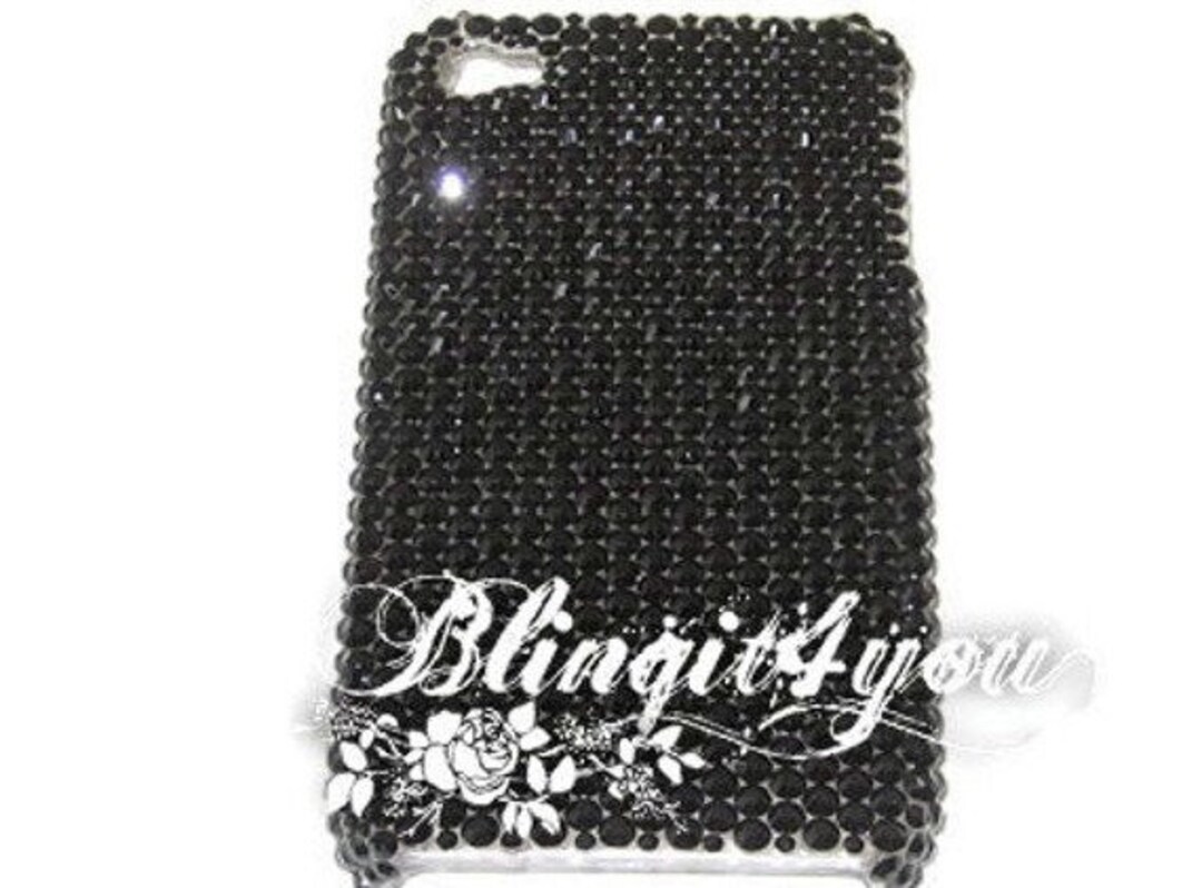 【未使用】SWAROVSKI iPhone16Pro〜美しい輝きブラックストーン High smartphone case, iPhone® 16 Pro Max, Silver tone