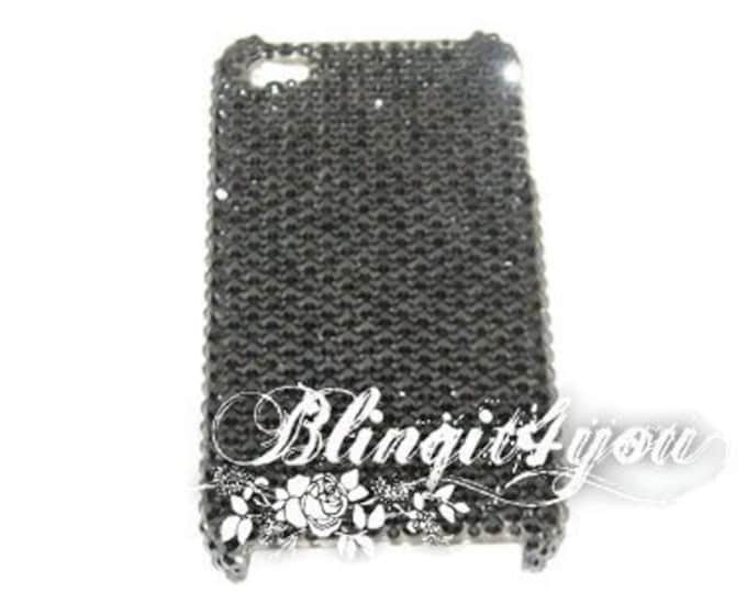 SS16 Luxury Bling iPhone XS MAX Case Cover Custom make handmade Jet Hematite Swarovski Elements Crystal Diamond Gift Idea for Mom Wife Her
