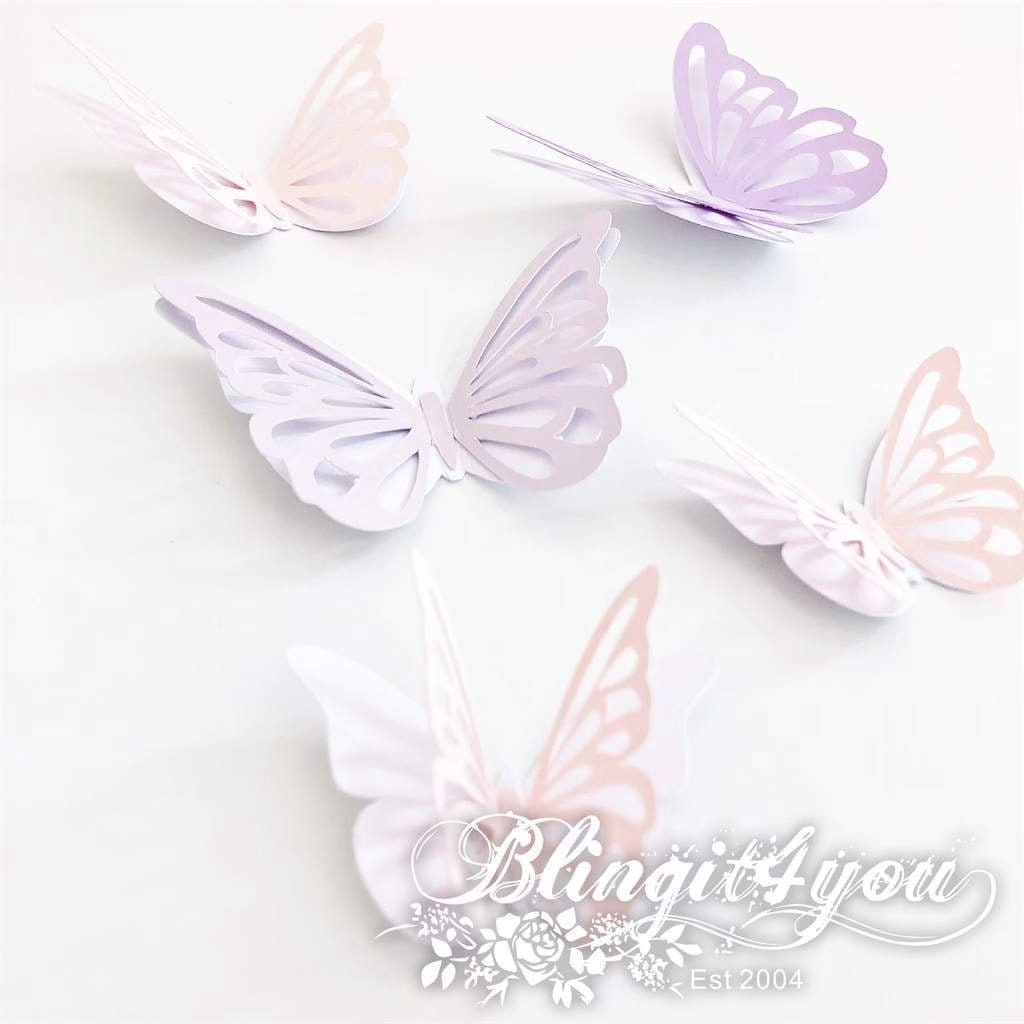 3D Butterflies, Butterfly Cutouts, Large Butterflies, Wall Butterflies, party prop, Paper Backdrop prop