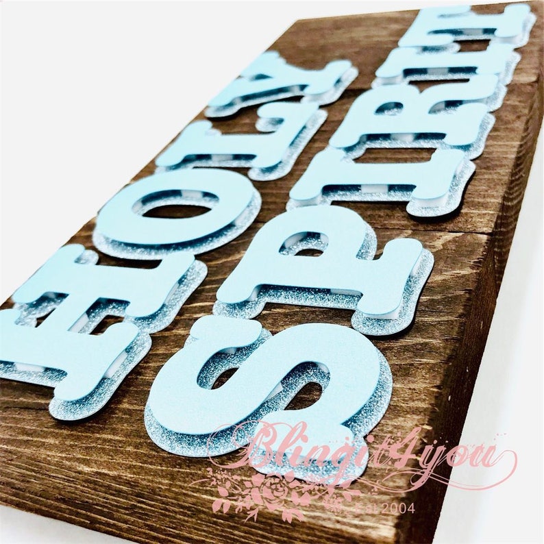 Die Cut Letters Paper Letter 3D Letter Craft Project Wall Etsy