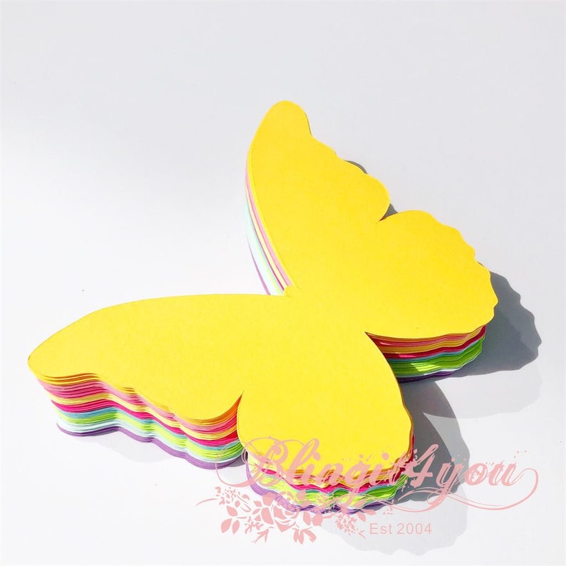 Die Cut Butterflies Butterfly Die Cuts Paper Butterfly Etsy