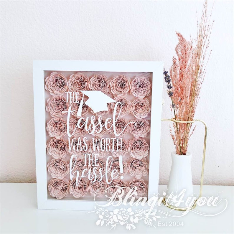 Class 2021 Graduation Gift Flower Shadow Box Graduation Etsy