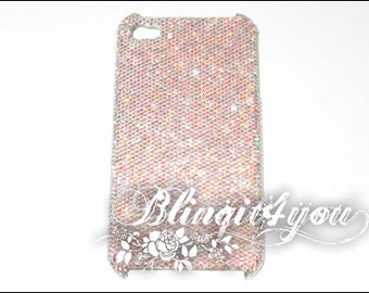 Custom Make Diamond Bling Crystal AB Back Case for Apple iPhone 10 X XS Handmade with SS5 Tiny 100% Swarovski Crystal Elements
