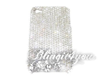 SS16 Luxury Custom make handmade Bling Apple iPhone MAX Back Case Cover Crystal Clear Swarovski Elements Crystal Diamond  Gift for her mom