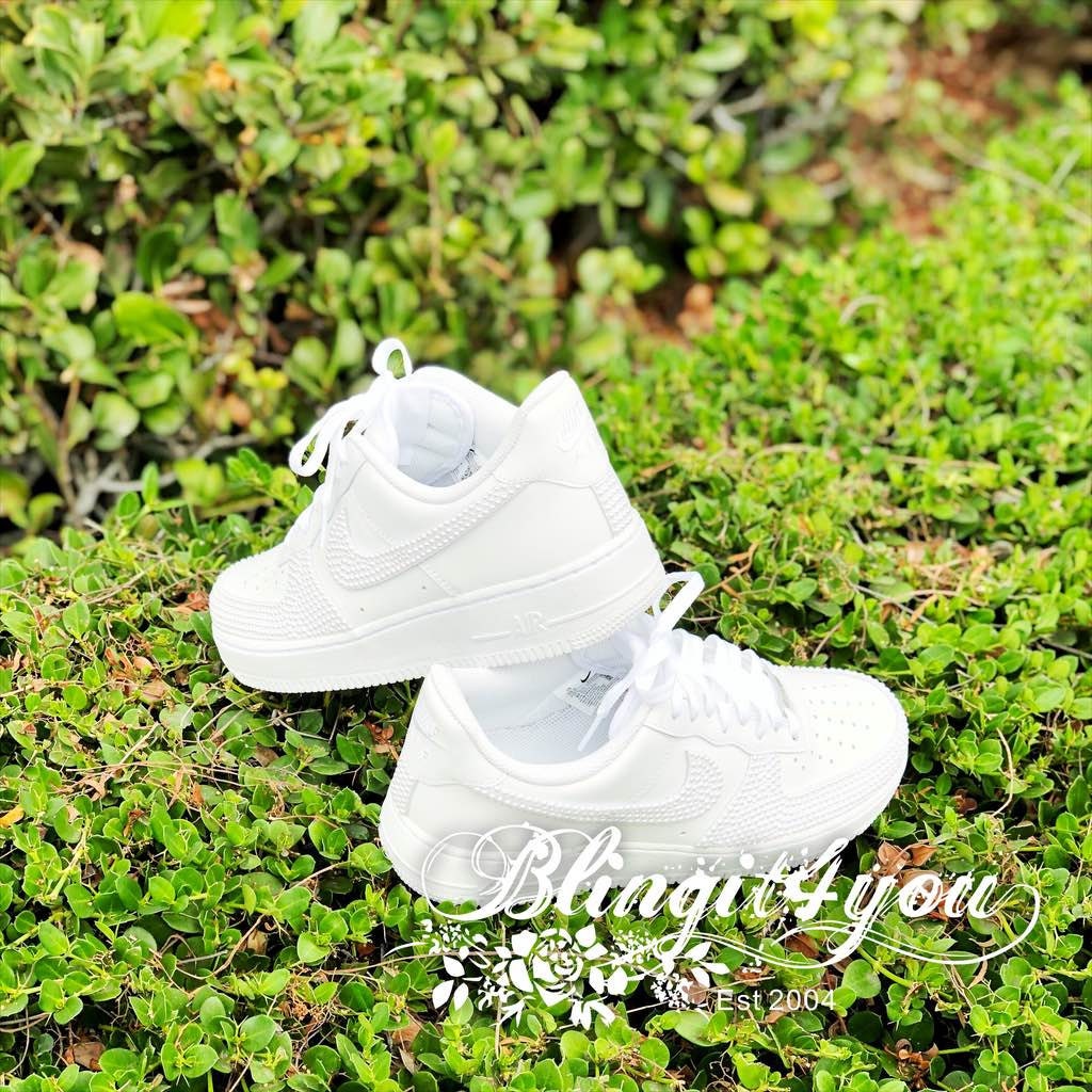 Nike Air Force 1 Low Shoes Bedazzled With Pearl Pearl Nike 