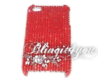 SS16 Crystal Diamond Apple iPhone XS MAX Back Case Cover Custom make handmade Lt. Siam Red Swarovski Elements Best Gift Idea for Her for Mom