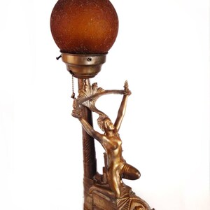 Art Deco Lamp Nude Goddess Lighting/1920s Naked Woman Boudoir - Etsy