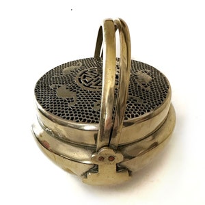 Vtg Brass Incense Smudge Pot for Home and Business,  Pot Pourri Scent Bowl Rituals Yoga Studio Meditation Wiccan Ceremony and Home Decor