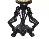 Art Deco Naked Women Table Lamp 1920s Art Deco Three Female Nude Burlesque Dancers Accent Lighting Living Room, Dining Room and Office Lamp