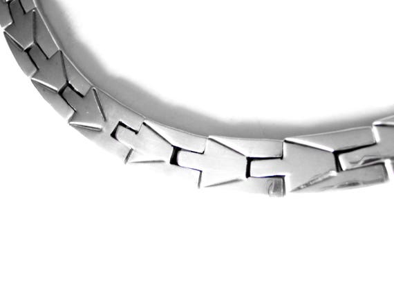 Taxco Silver Puzzle Necklace 16.5 Inches and 110 Gram Artisan
