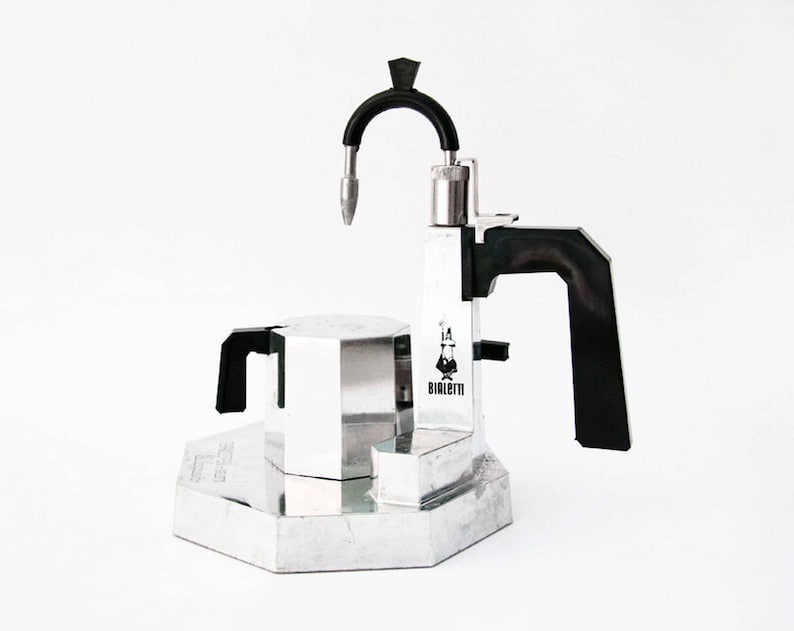 Cappuccino Latte Coffee Maker Stove Top Bialetti Termocrem Vintage Retro Kitchen Milk Steamer Boxed Italian Espresso Maker