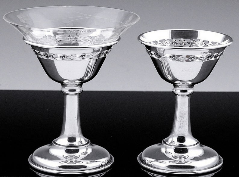 vintage art deco coupe glasses