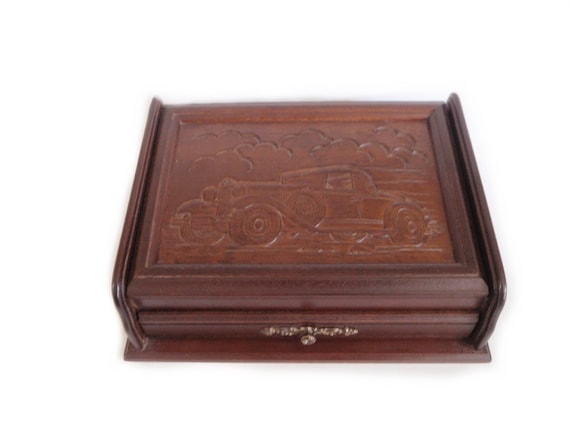 Mens Jewelry and Watch Box  Vintage 1987 Rosalco … - image 1